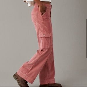 American Eagle Outfitters Rose Wide Leg Corduroy Pants